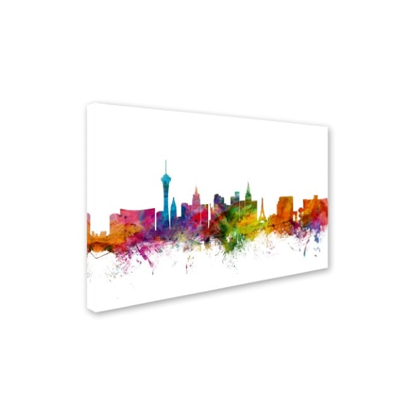 Michael Tompsett 'Las Vegas Nevada Skyline' Canvas Art,16x24